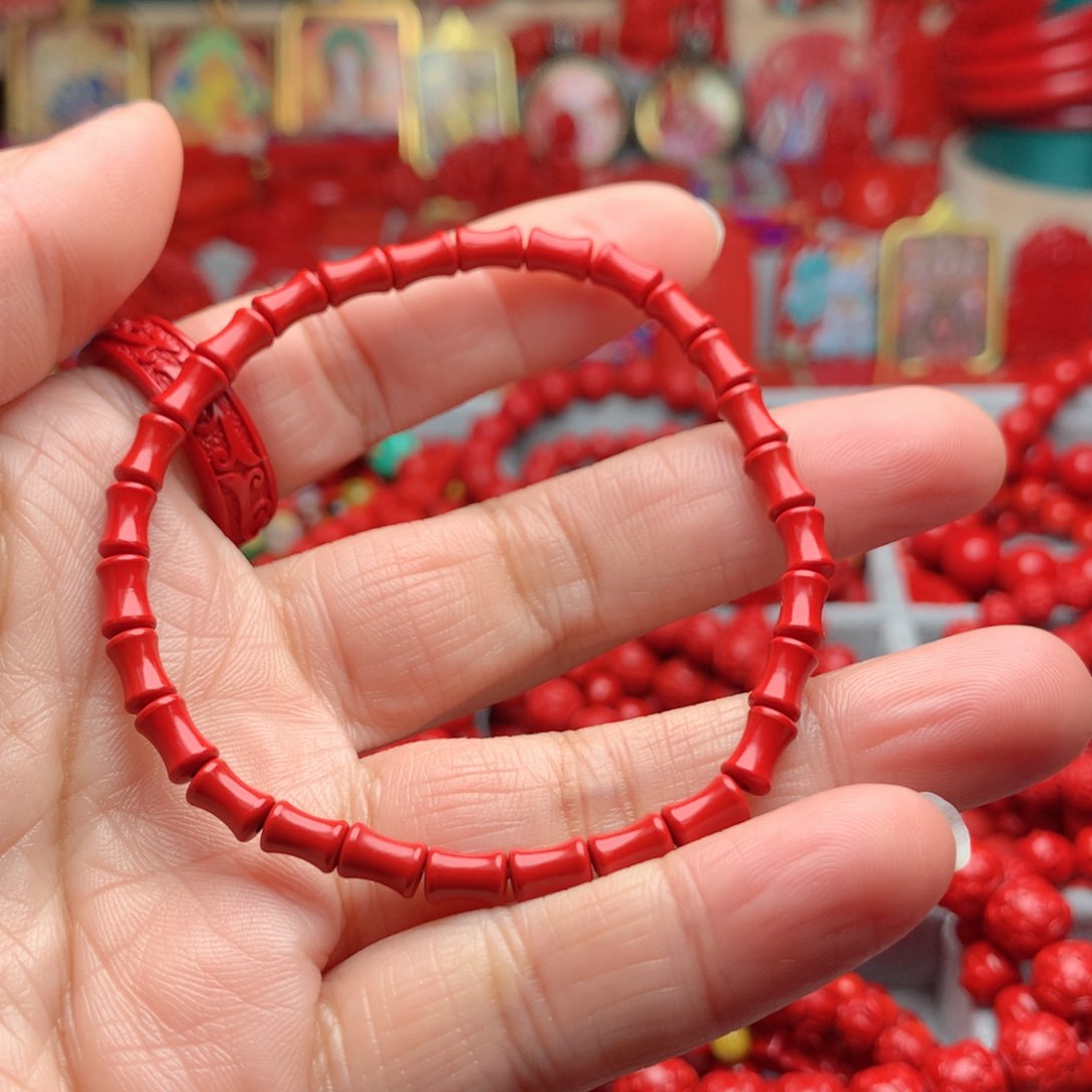 天然辰砂工艺品朱砂手串