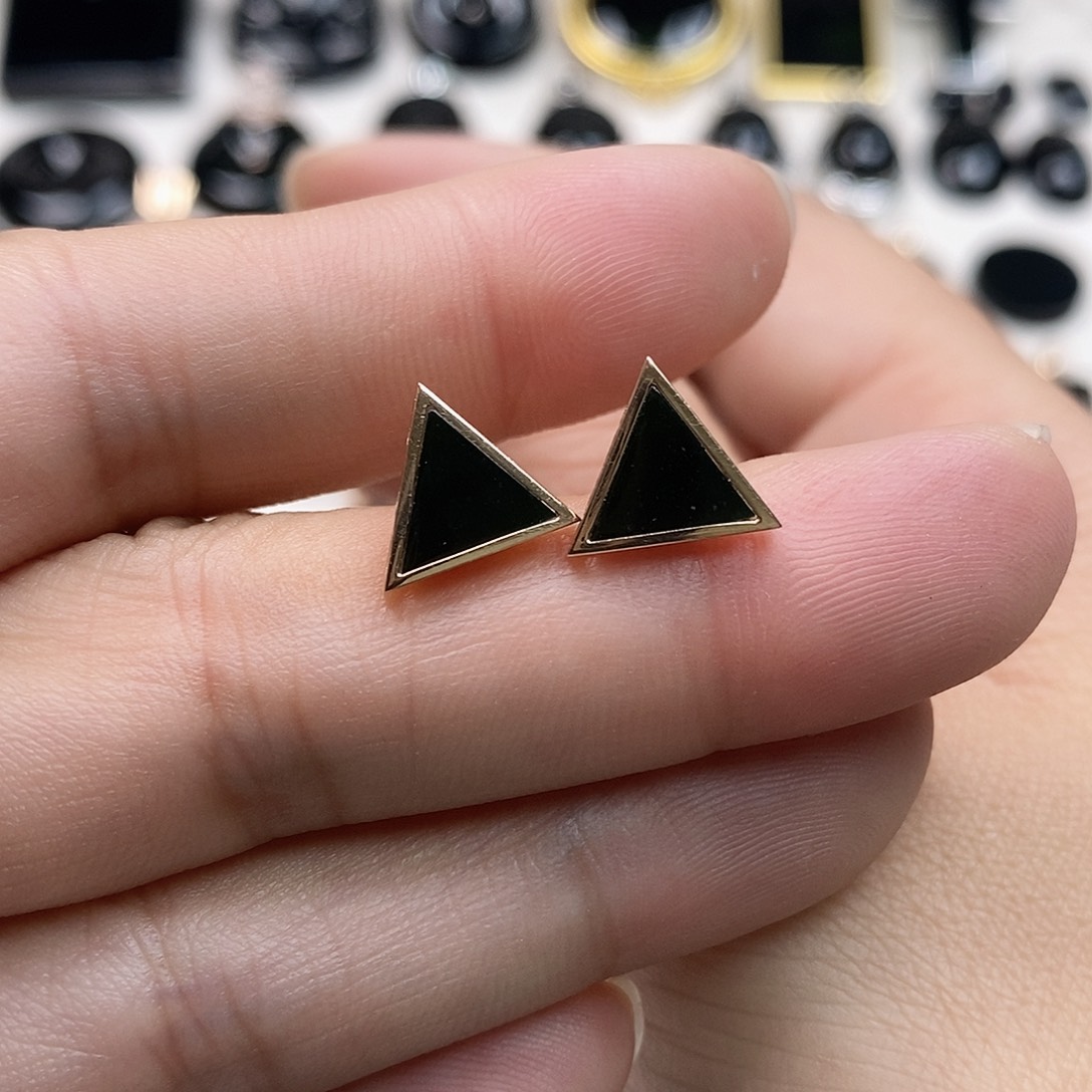 翡翠18K金镶嵌耳饰