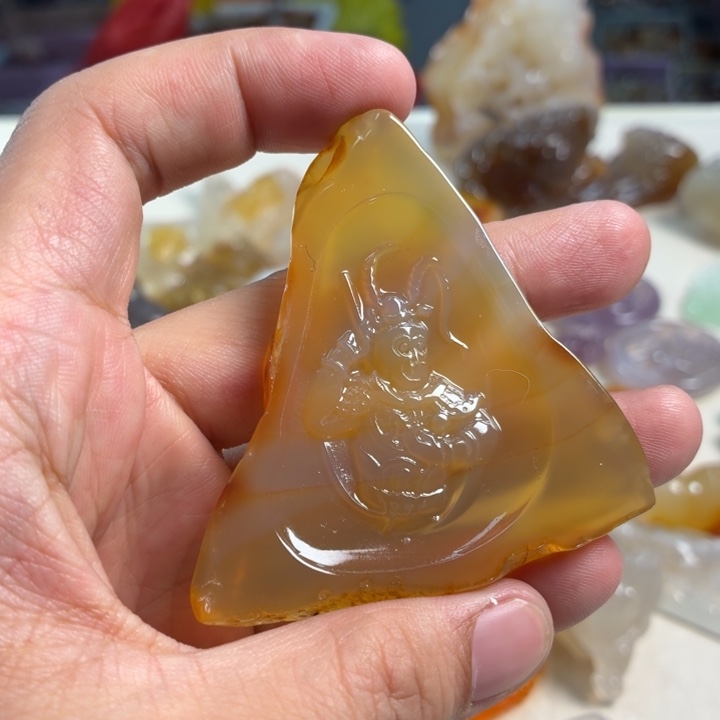 玛瑙/玉髓未镶嵌吊坠(不含链)