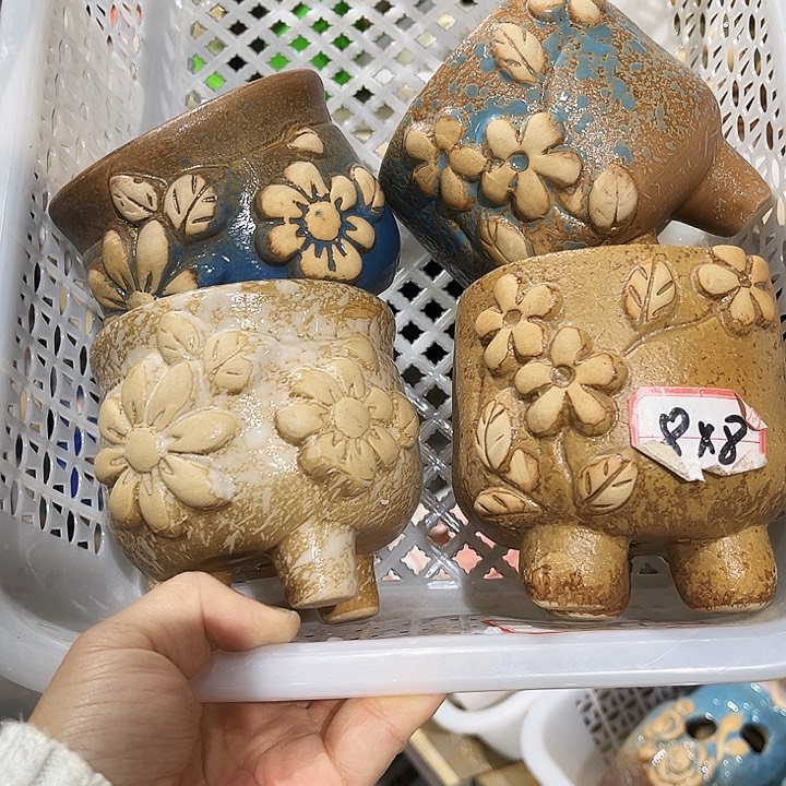 瓷片花盆多肉植物花盆