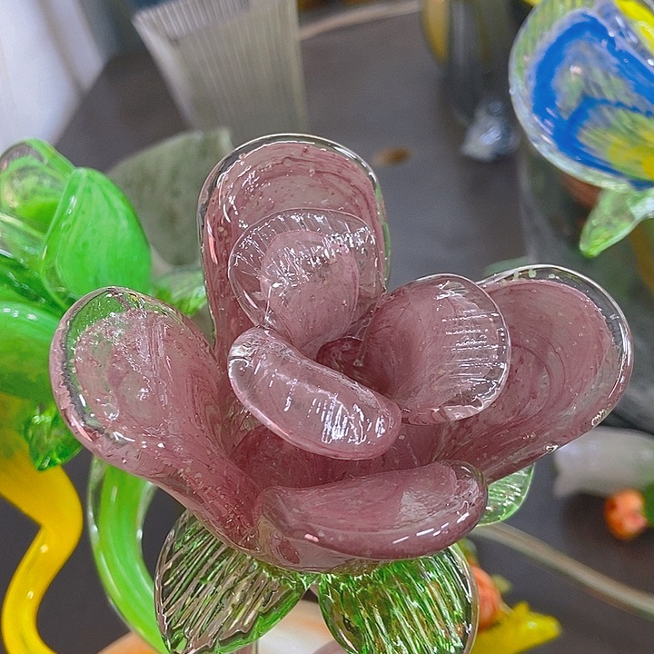 琉璃凤*花瓶高45夜光花