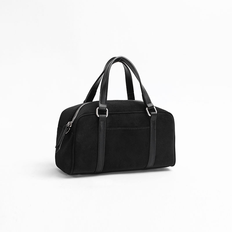 波士顿包复古拼接韩版手提包时尚休闲