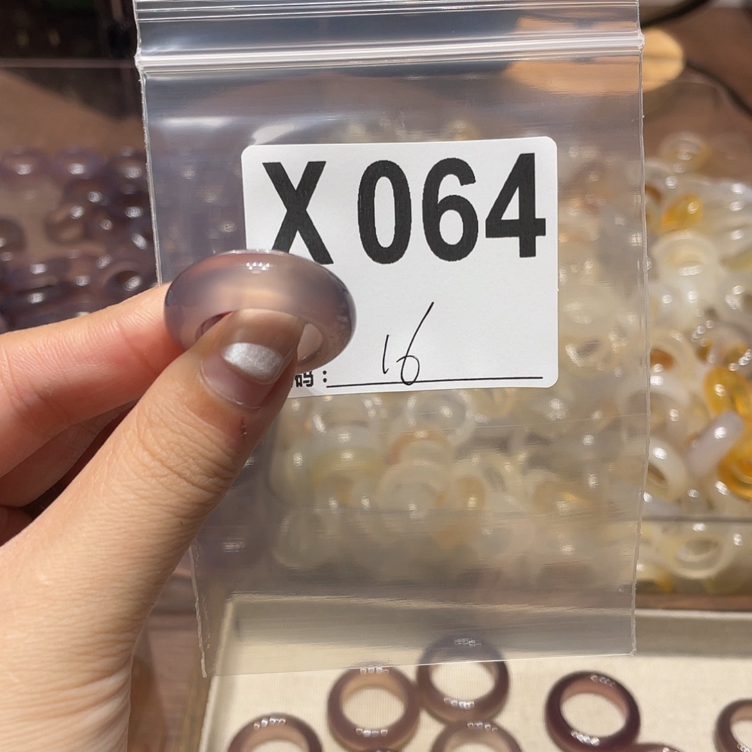 玛瑙/玉髓未镶嵌戒指064