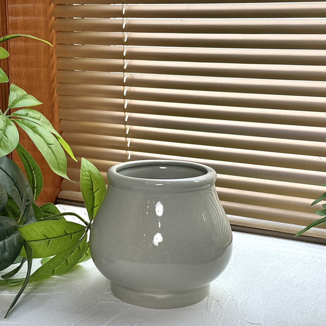 K08高18口12复古透气粗陶多肉花盆适合个性植物室内盆栽