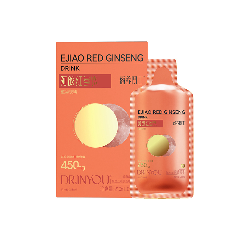 巨星优选阿胶红参饮植物饮料营养健康饮品