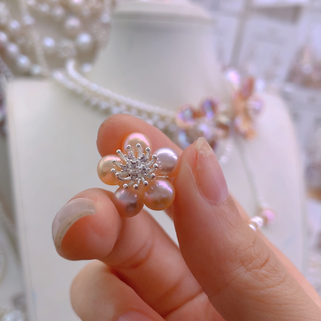 雪****淡水珍珠未镶嵌戒指