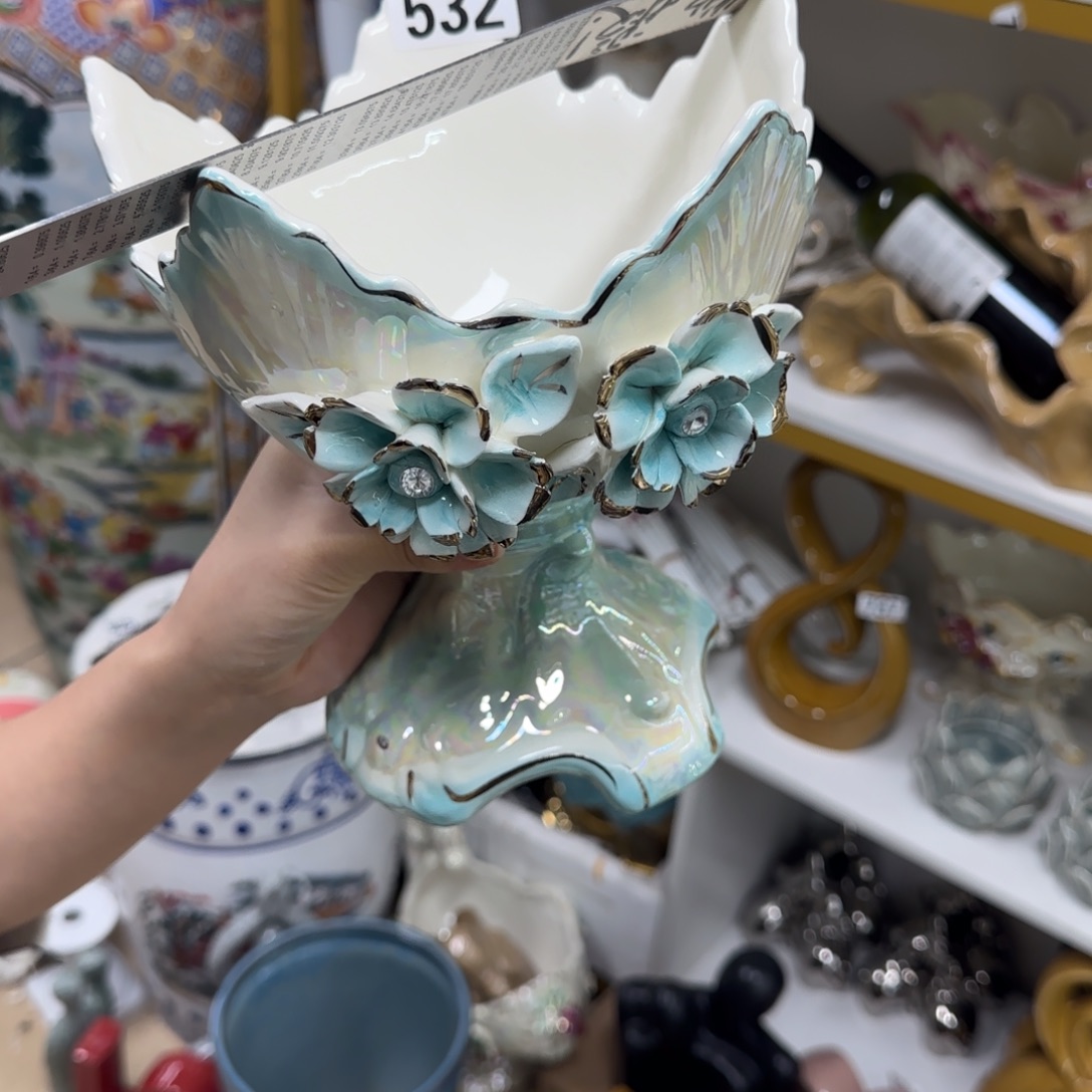 瓷片陶瓷工艺花瓶摆件