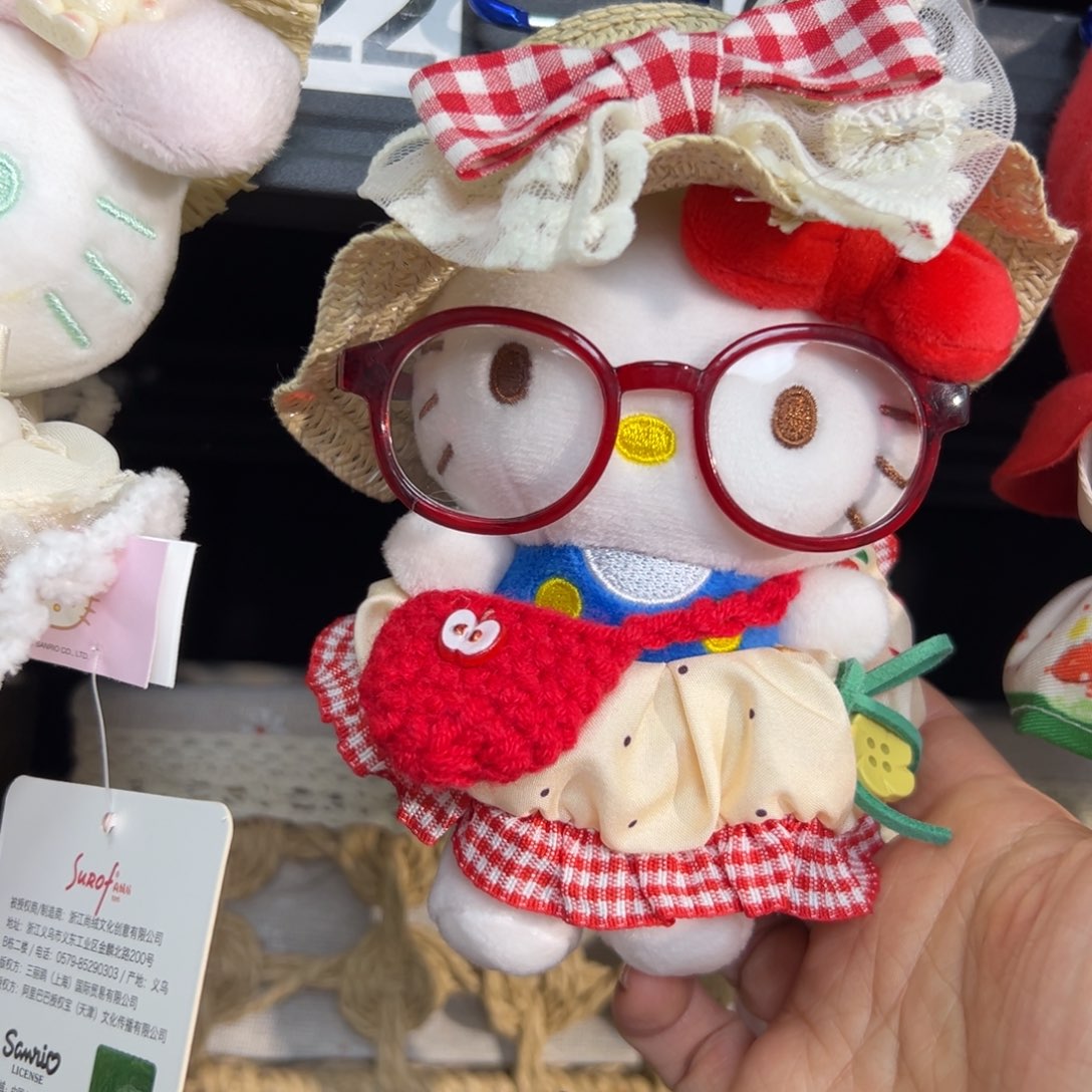 毛绒22号加库存眼镜粘好