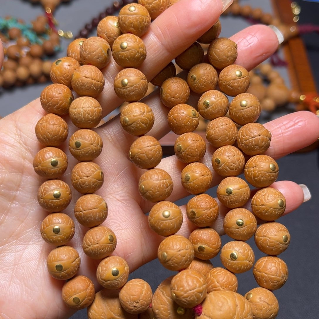 凤眼菩提吊坠11.5mm2025精品铜钉手串