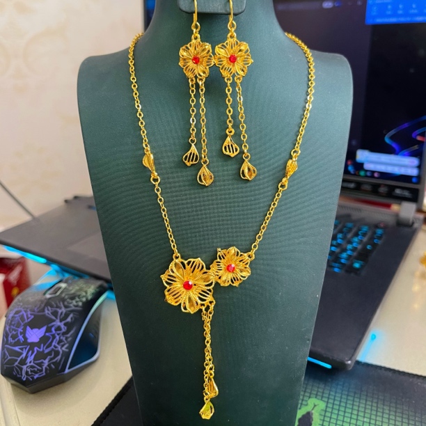 铜合金项链 DANA nazuh花朵优雅简约项链