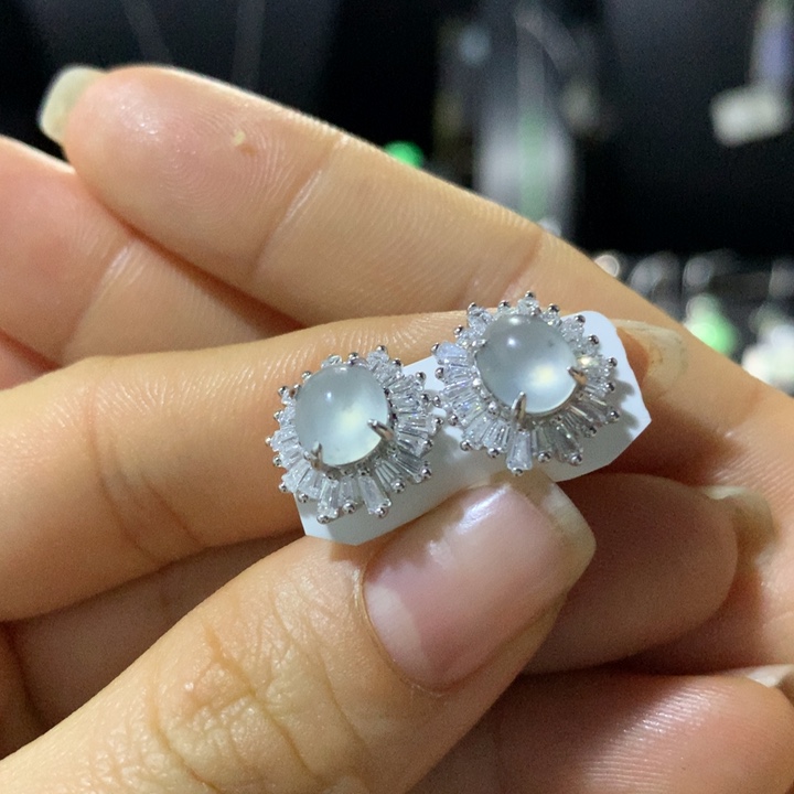 翡翠银S925镶嵌戒指