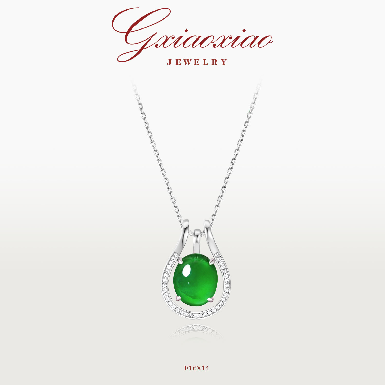 G XIAOXIAO 925银 镀K金【清泉流响】气质优雅时尚项链 F16X14