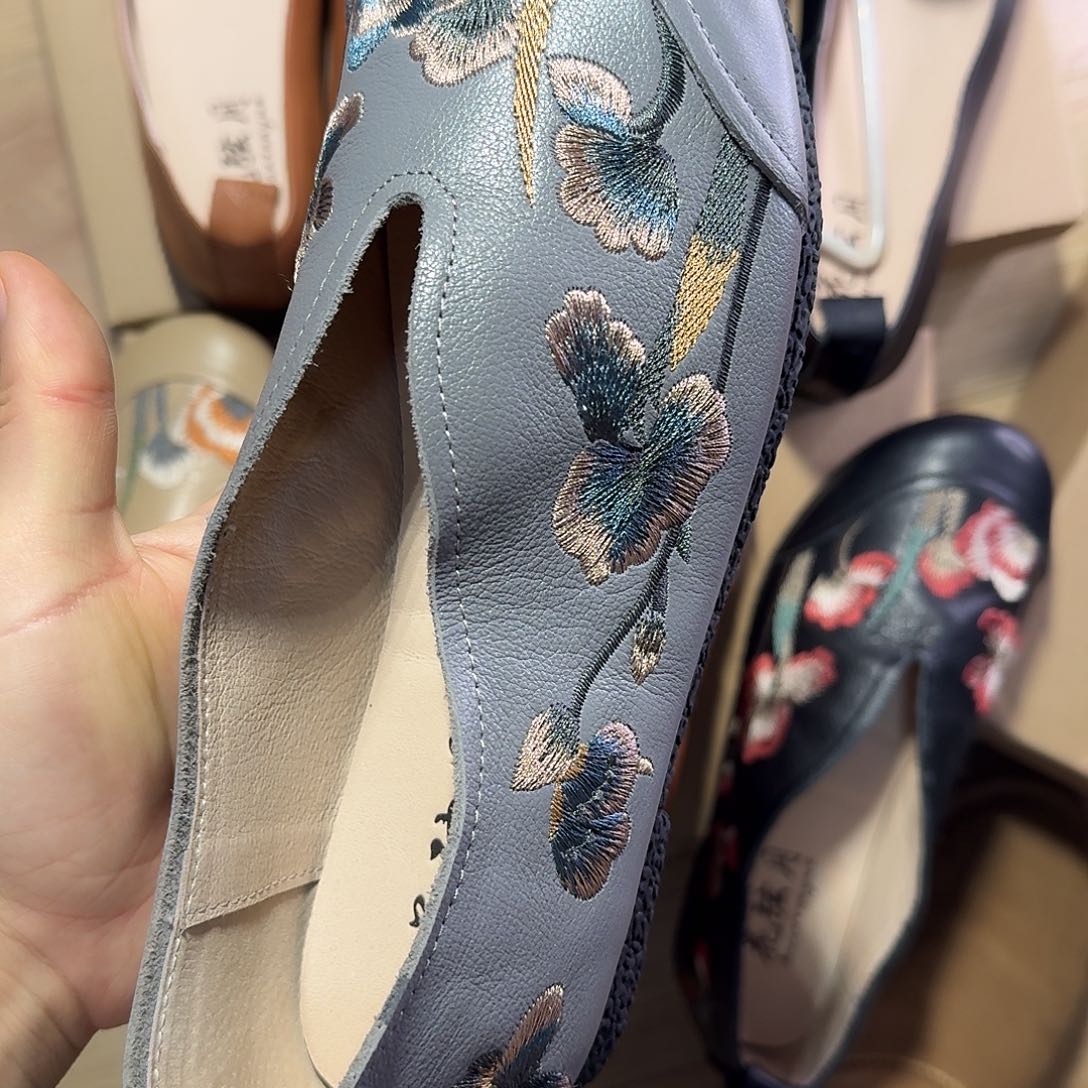 38码头层牛皮单鞋