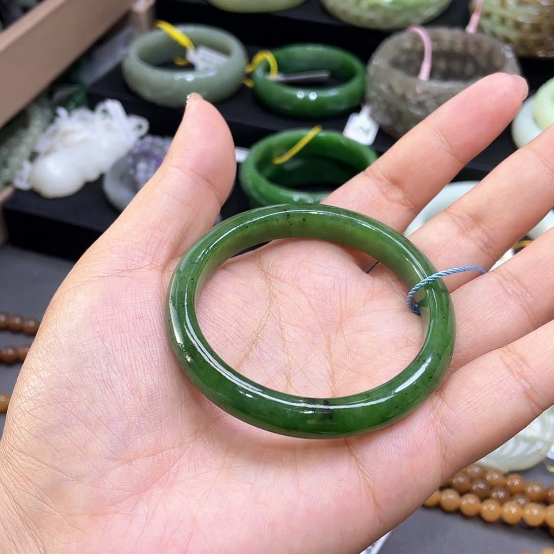 和田玉手镯54圈口29未镶嵌