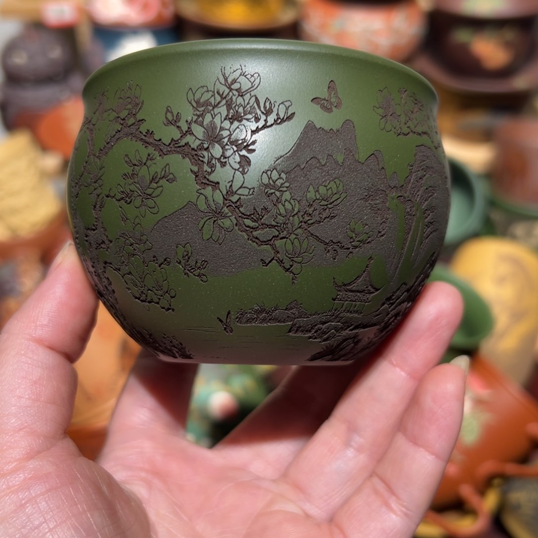 紫砂茶杯宜兴紫砂主人杯