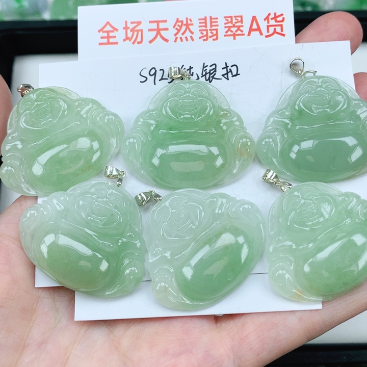 翡翠挂件银S925镶嵌多样性发其1