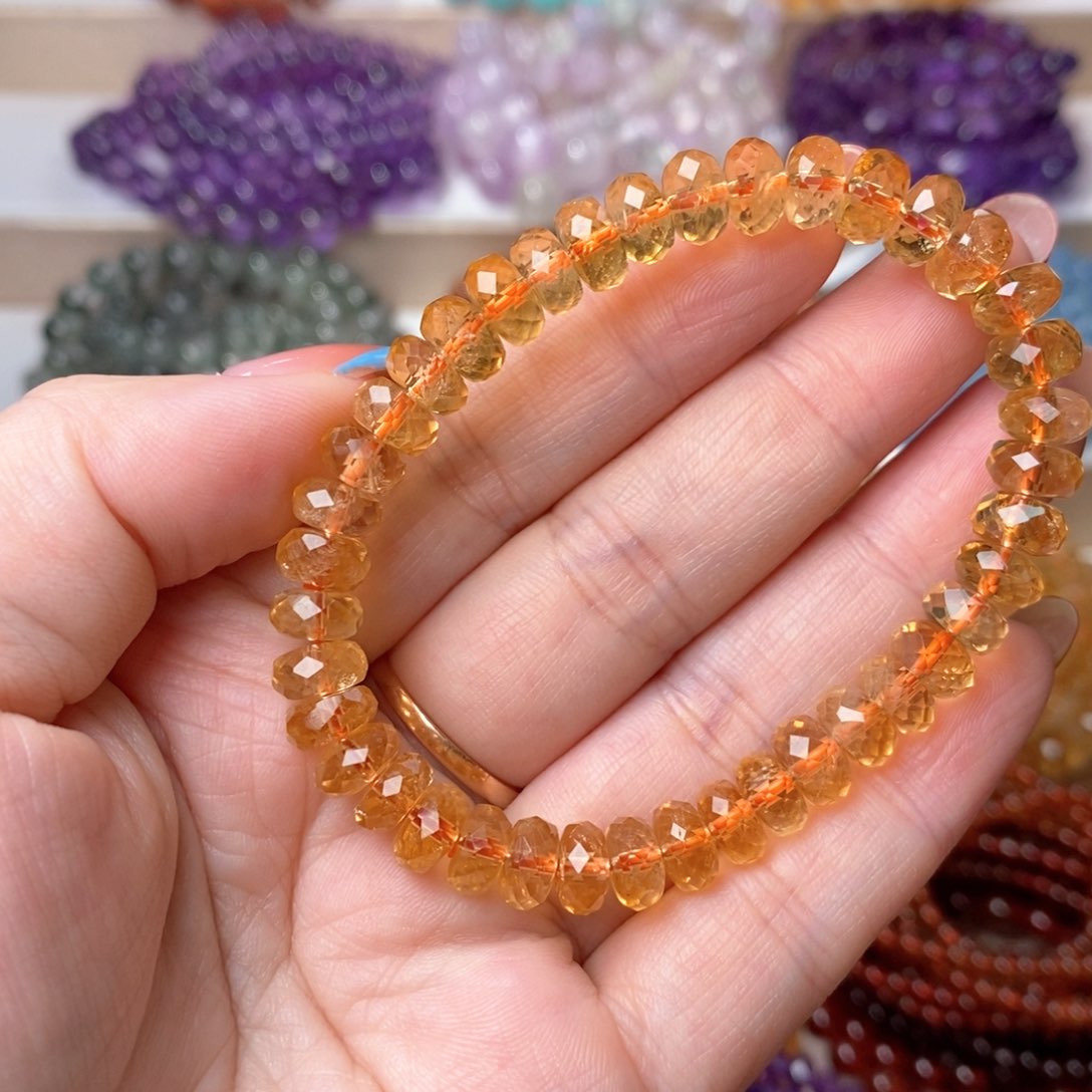 未镶嵌手串黄晶岁*17