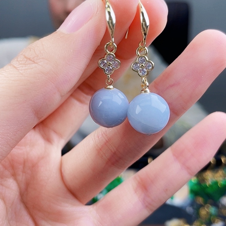 翡翠耳饰未镶嵌饰品