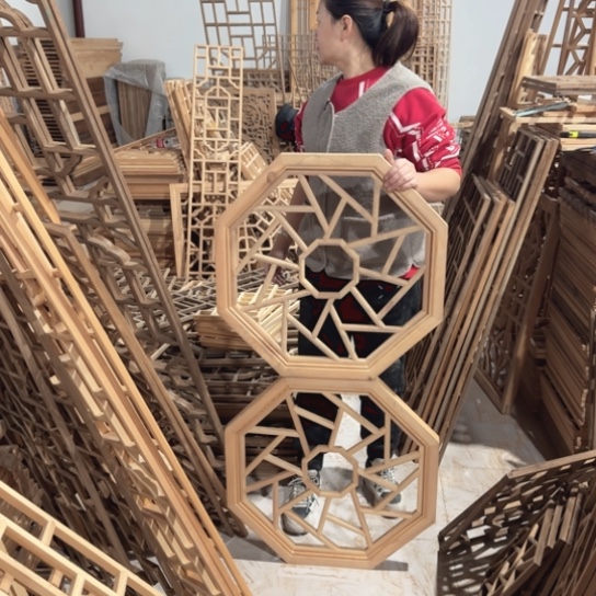 我***6香榧木一对松木八角包邮