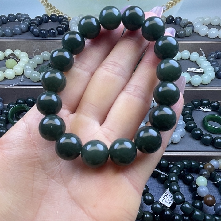 和田玉未镶嵌手链