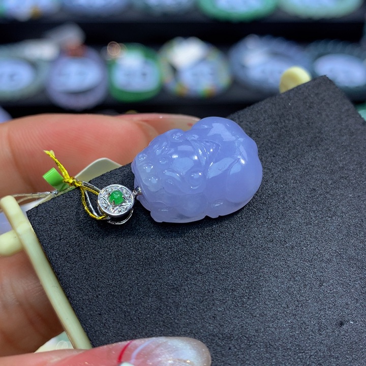 翡翠手链18K金镶嵌翡翠