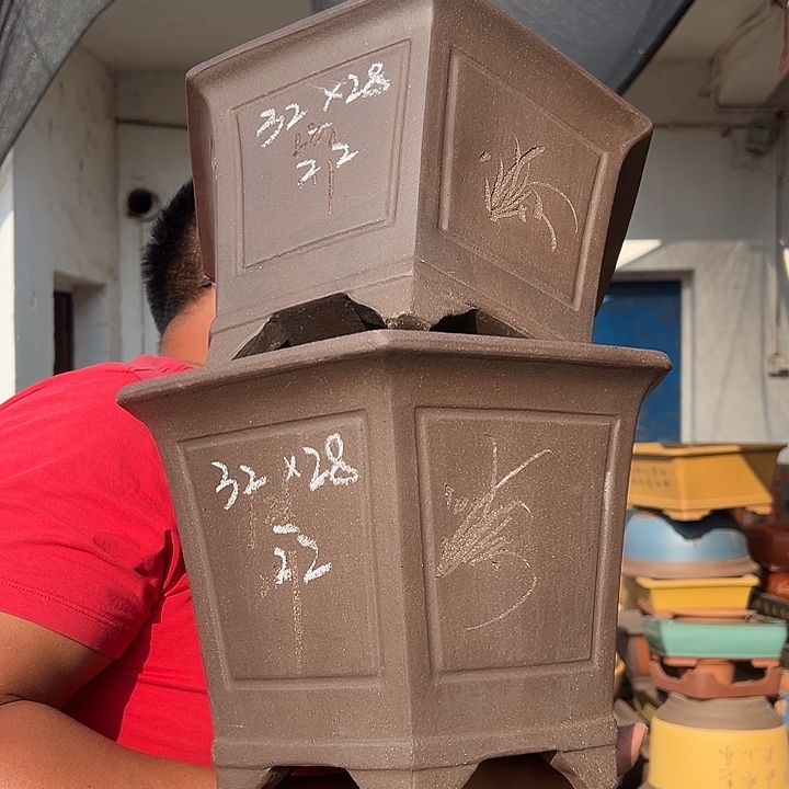 紫砂花盆紫砂花盆