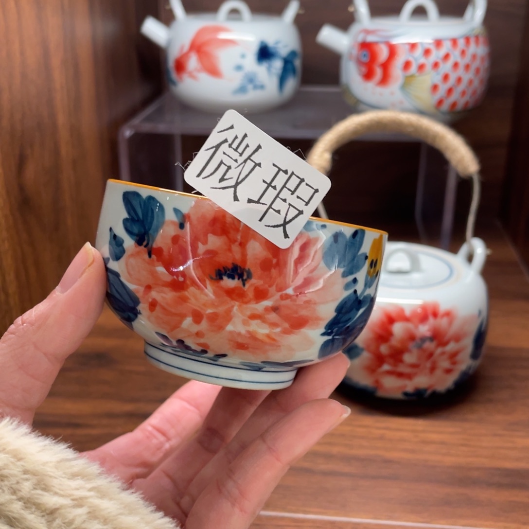 有瑕纯手绘釉下彩