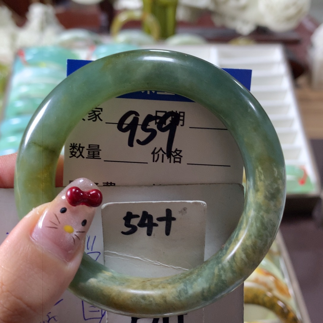 蛇纹石玉手镯未镶嵌959