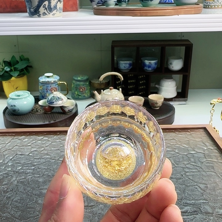 青花瓷器茶具套装旅行茶具茶叶罐玻璃杯