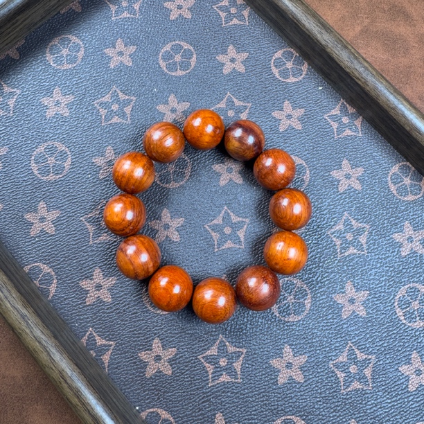 血檀2.0圆珠单圈手串