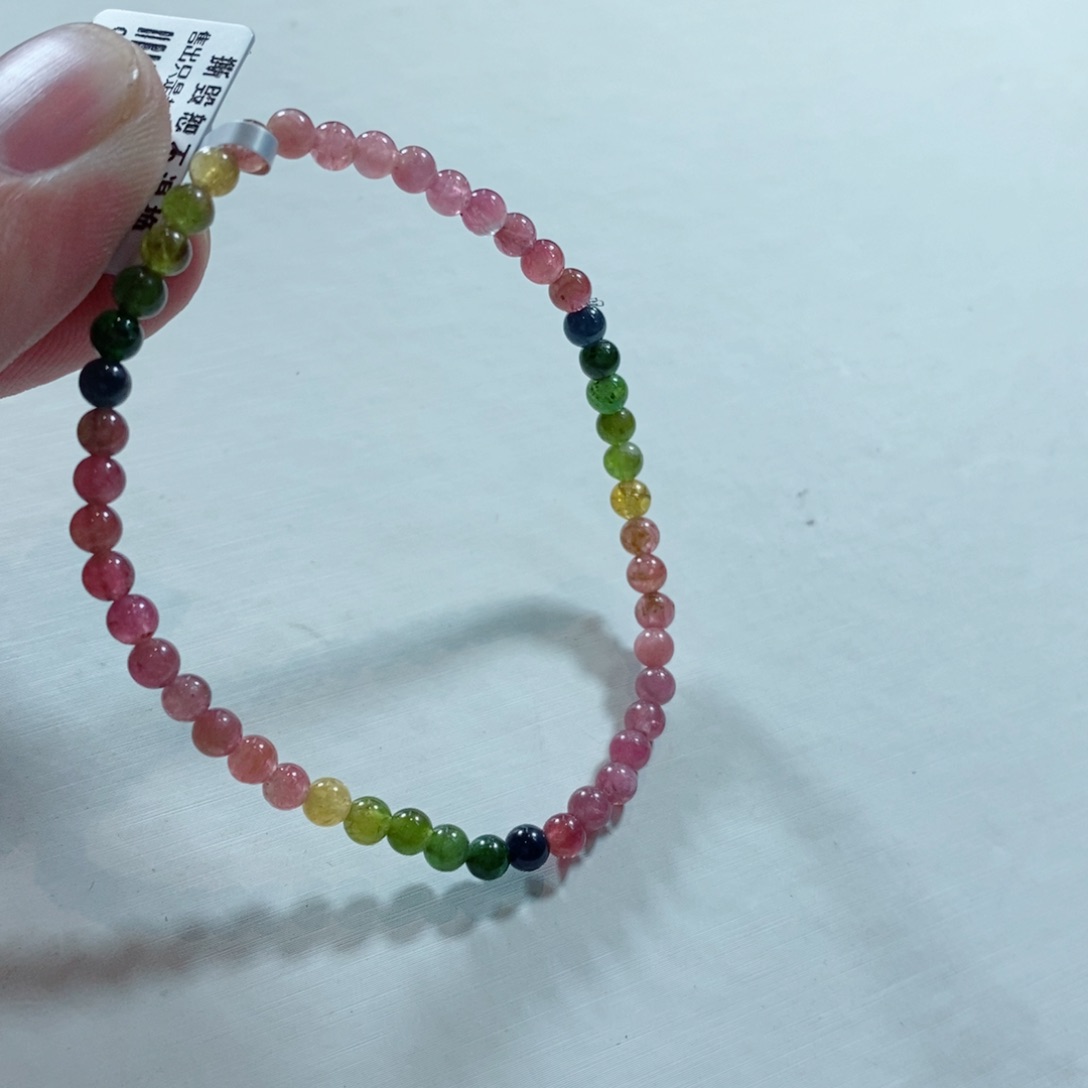 碧玺手链未镶嵌多样性发一条