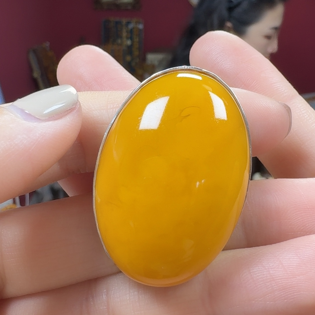 蜜蜡未镶嵌手链戒指