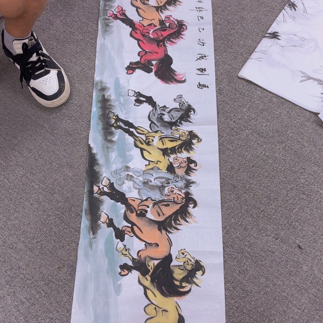 国画国画作品多次