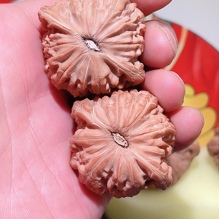 把件文玩核桃大*梨磨盘42编178