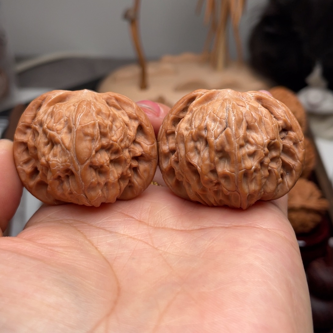 桃核把件磨盘全品40