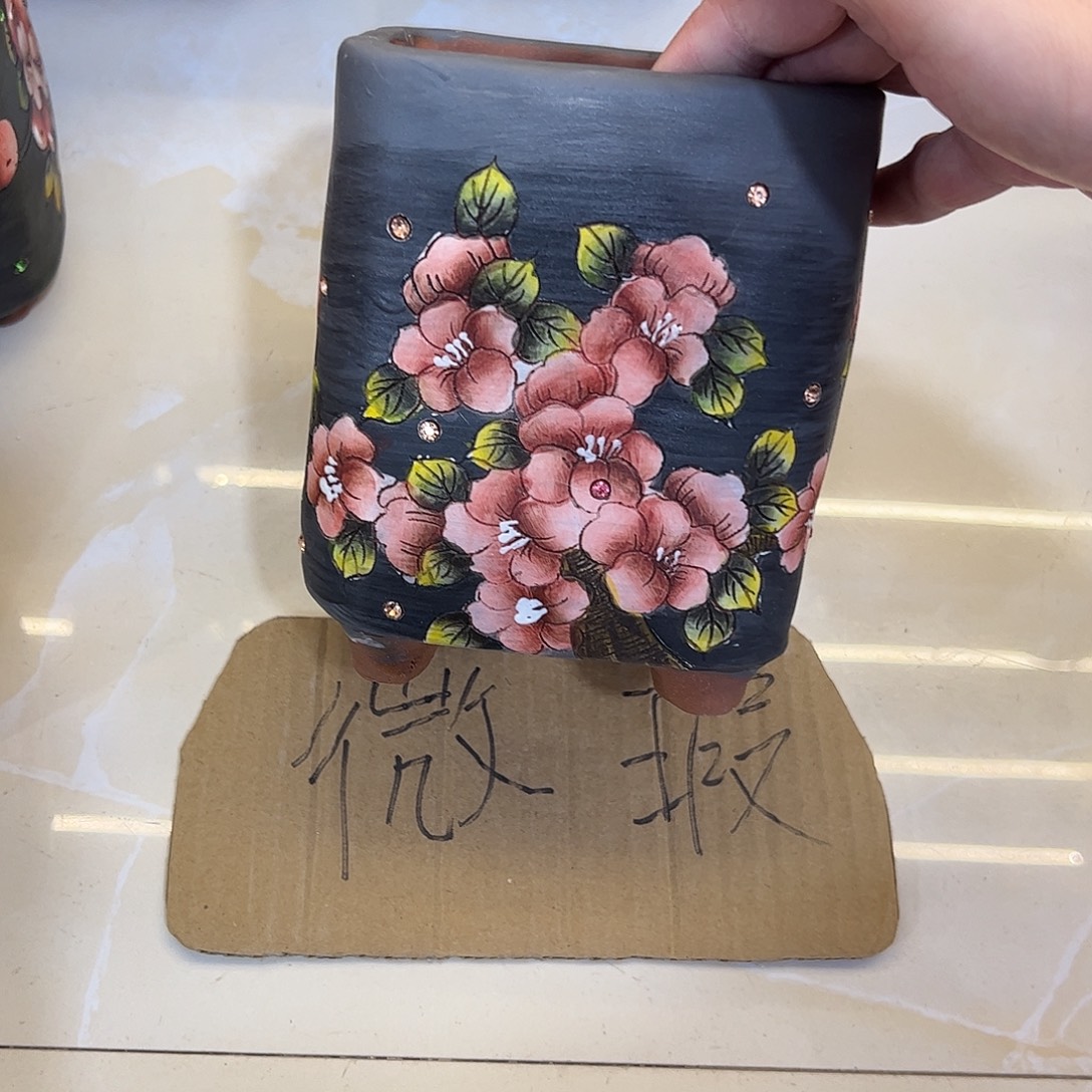 景德镇炫彩手绘口10高14.5