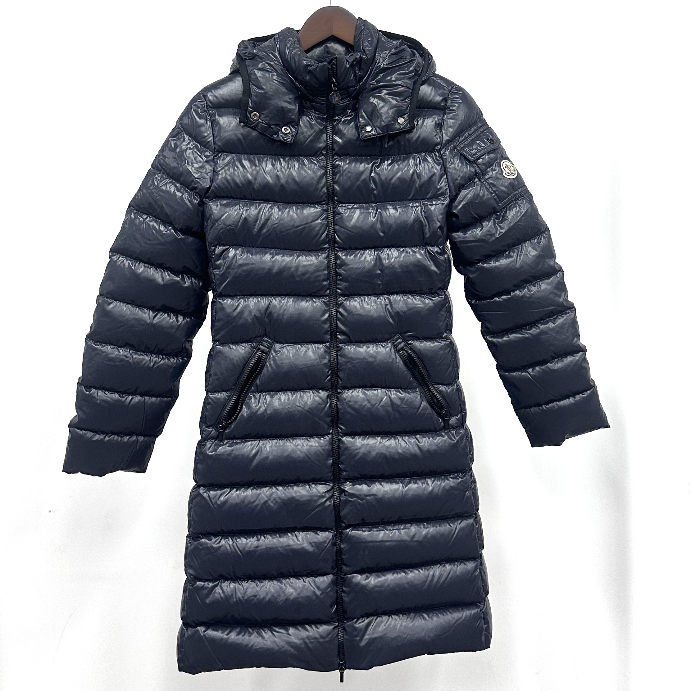 99新 MONCLER 有奢友得严选丨蓝黑色羽绒服14码00475女装
