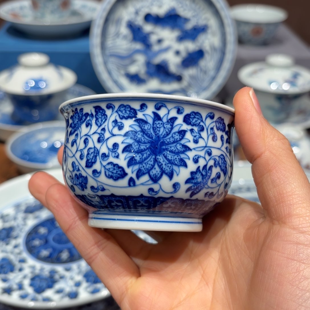 瓷片轻****山手工手绘陶瓷茶具