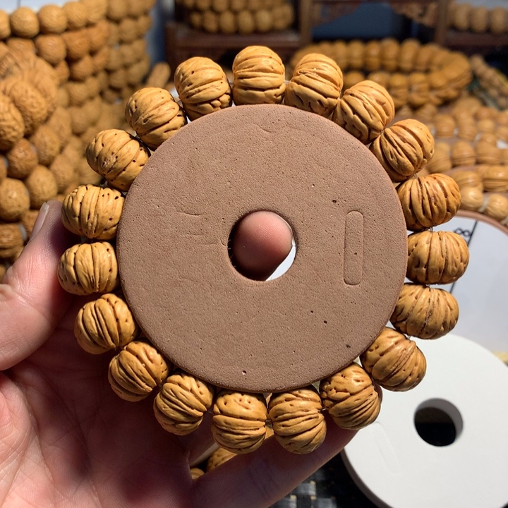 手串桃核4#树王纽扣