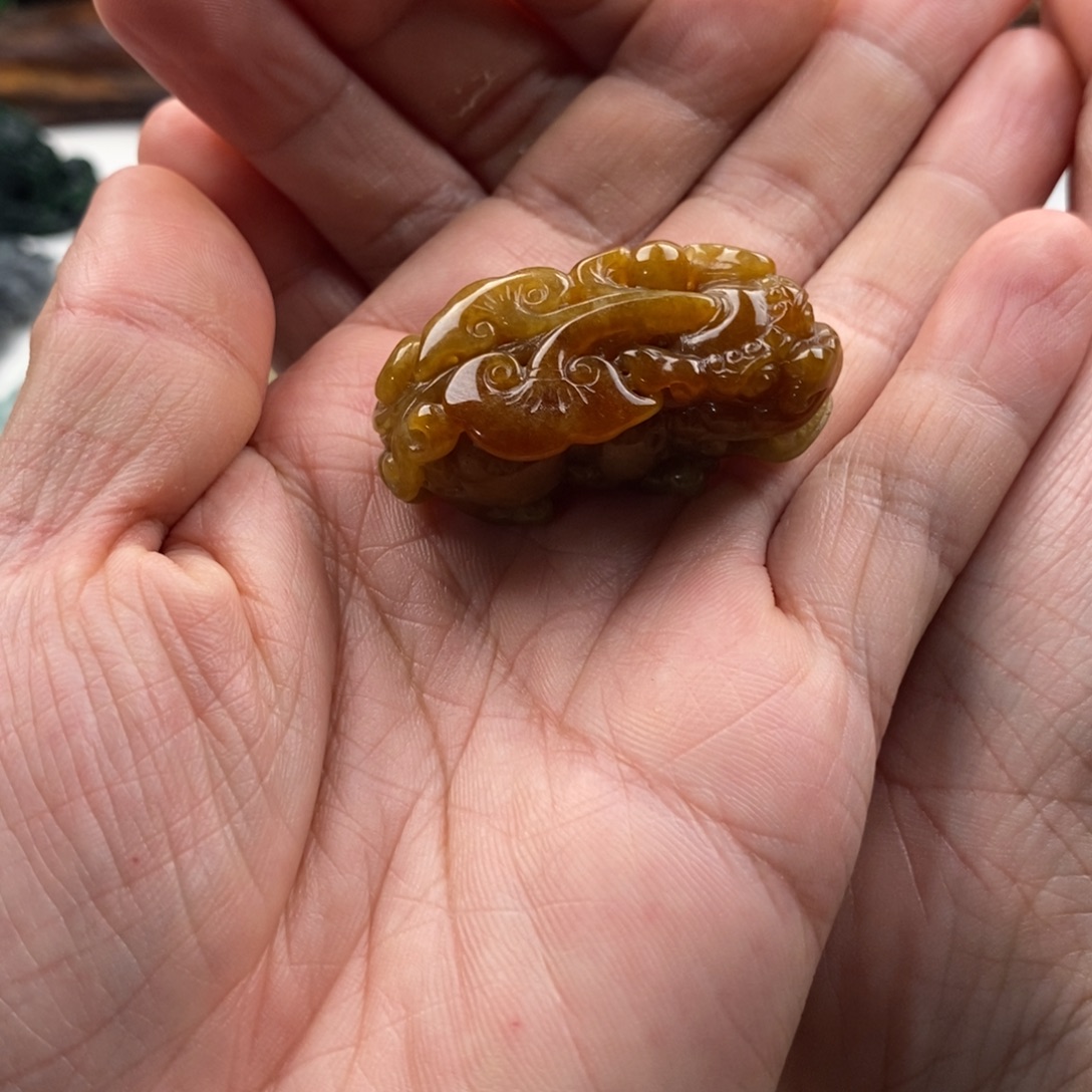 颈饰未镶嵌翡翠天然缅甸翡翠a货貔貅
