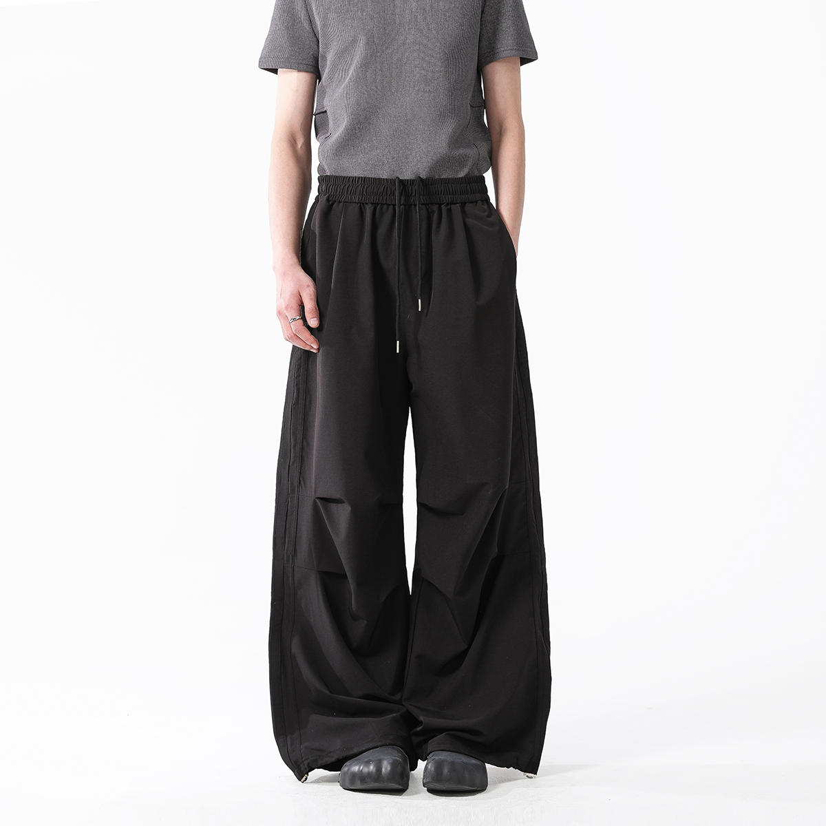 Jaaniste2025春季爆款速干伞兵裤男士直筒百搭宽松潮流休闲裤长裤