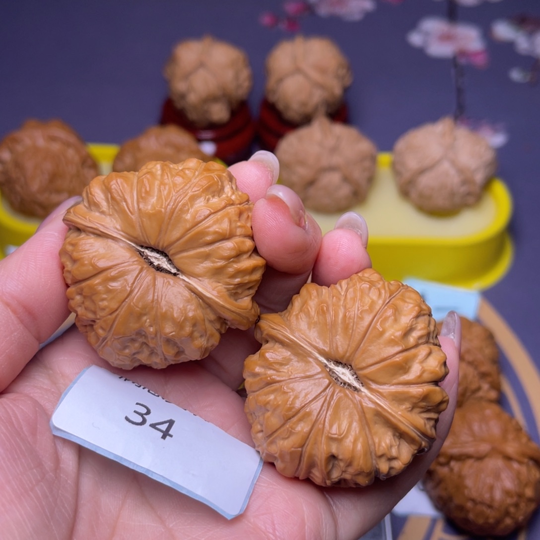 把件文玩核桃南瓜墩 44 34 
