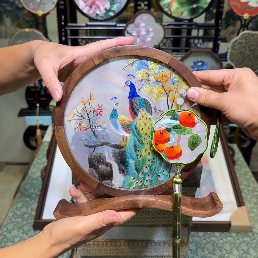 果***了刺绣手工苏绣工艺制作异色