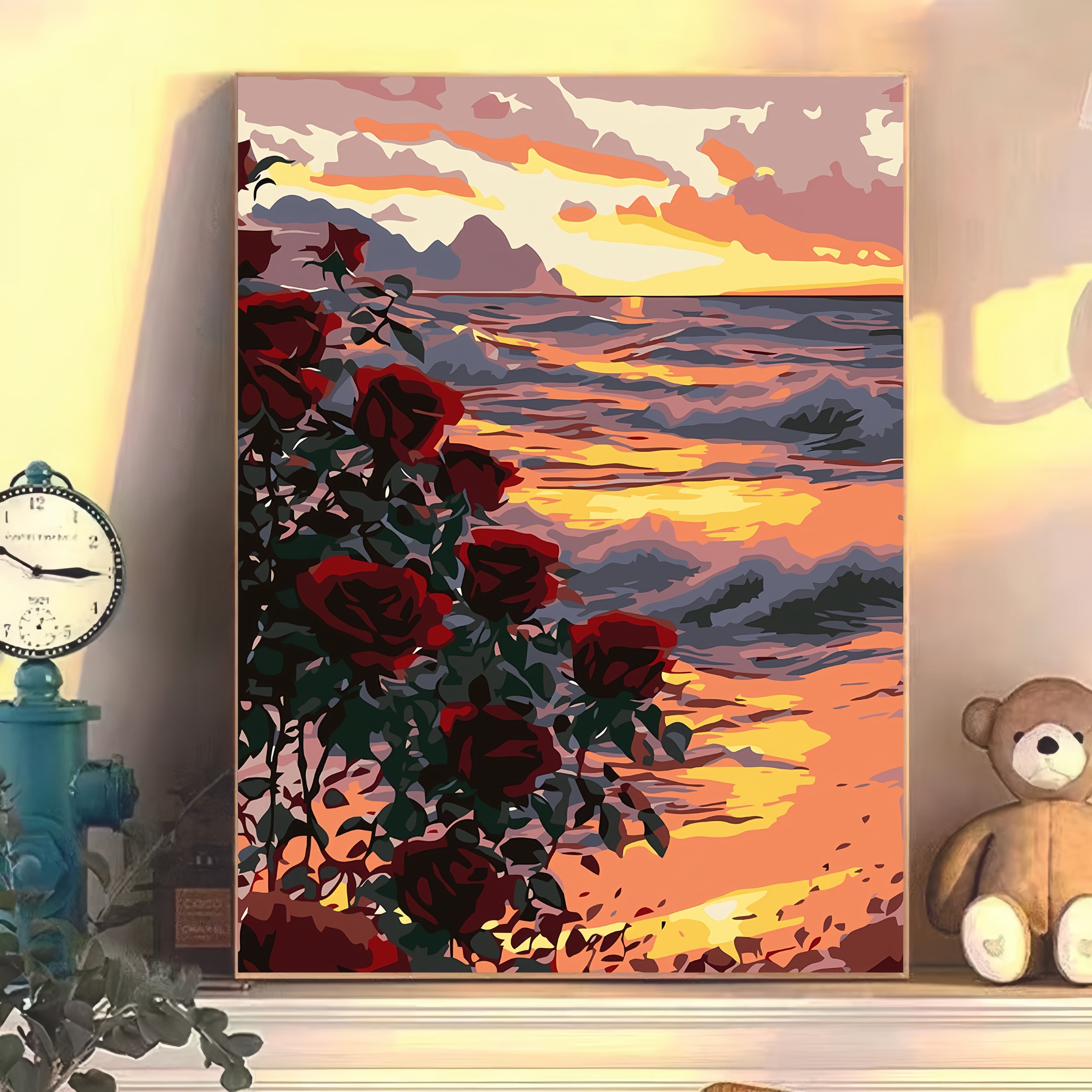 diy数字油画蝴蝶系列手工填充填色油画高级感解压治愈系装饰挂画