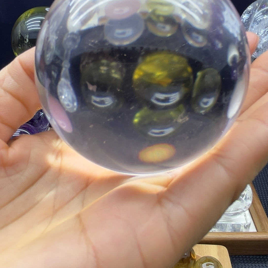 水晶银S925镶嵌珠宝半成品6.4高透