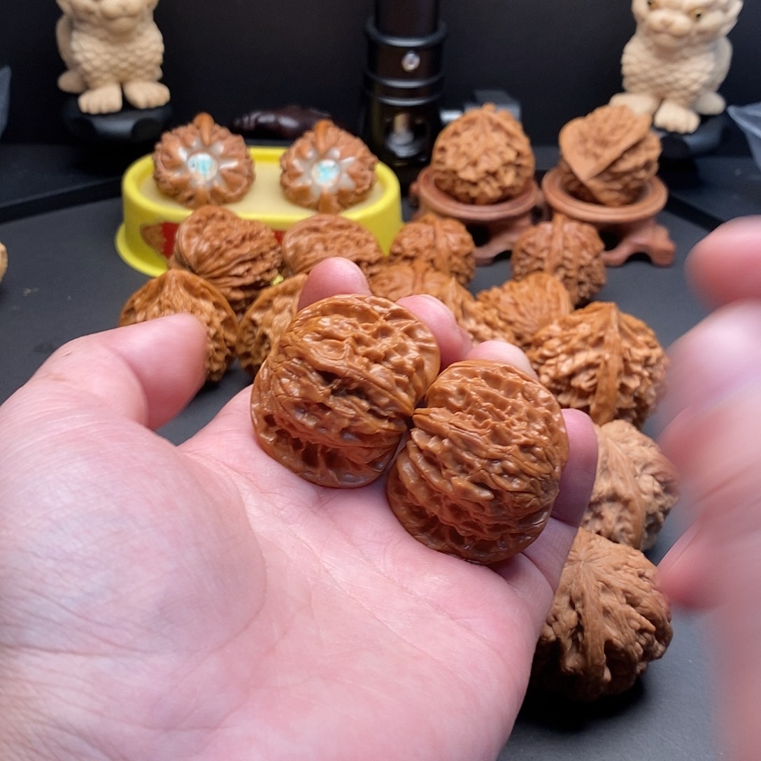 文玩核桃把件41尺磨盘