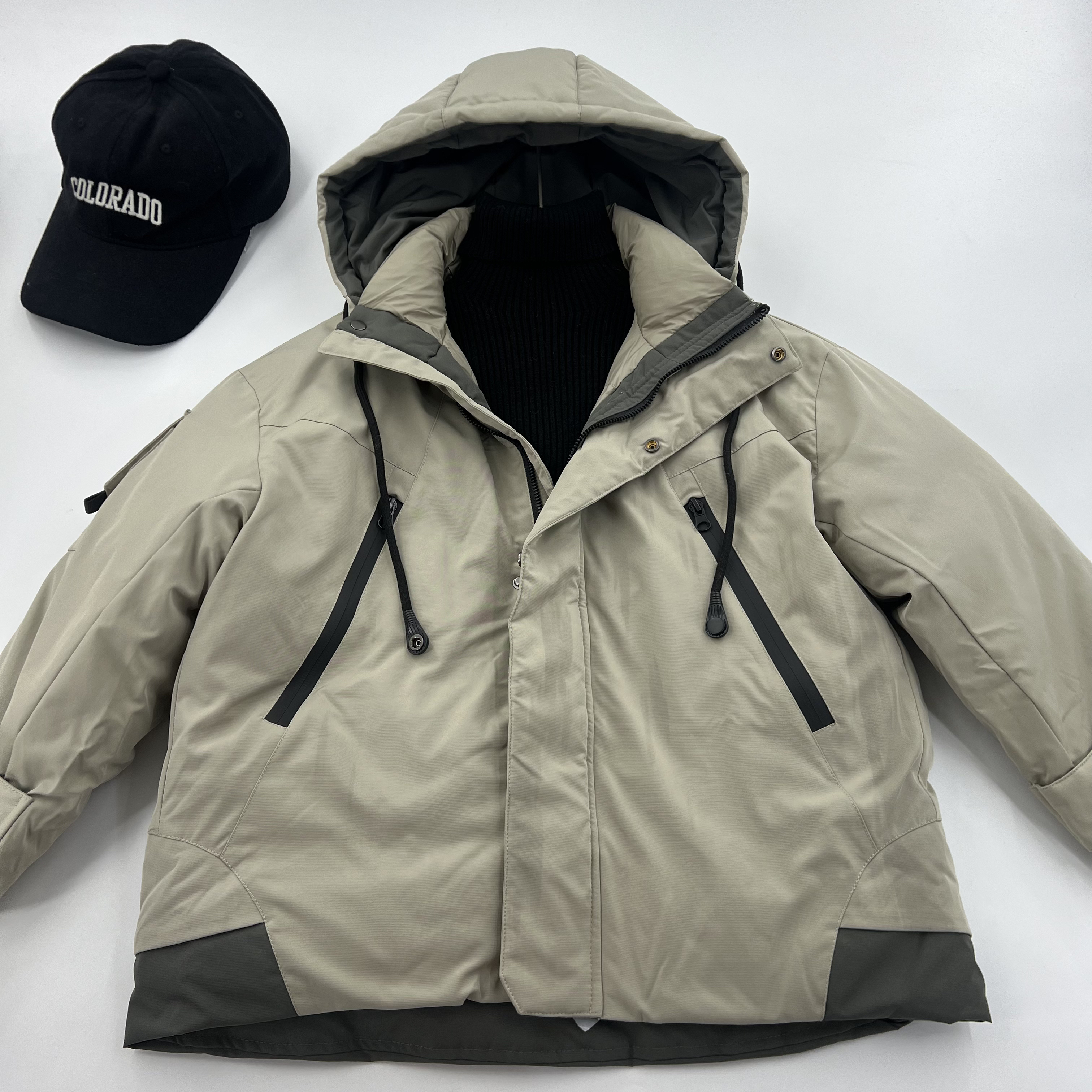 28371高端潮流时尚百搭休闲童装时尚鸭外套C6边