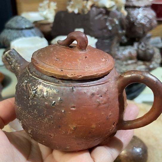 杯粗陶壶柴烧裸烧手作品