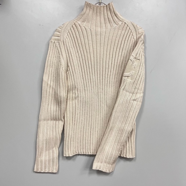 2512022克洛系半高领羊毛重磅混纺针织衫女坑条25秋冬新款