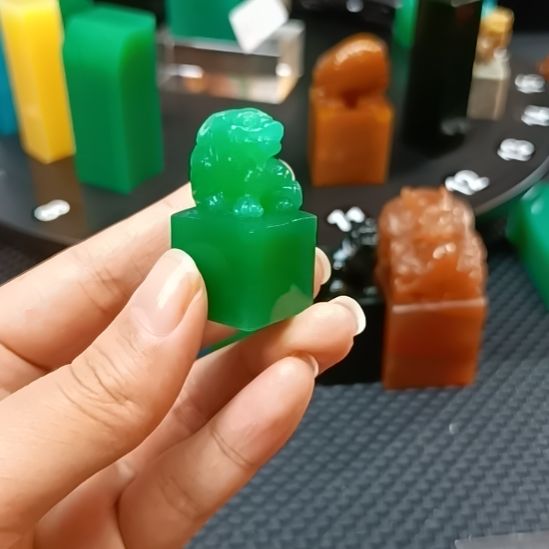 ○***○寿山石印石雅安绿